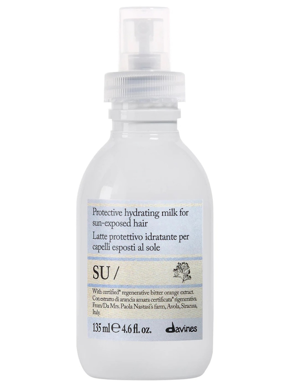 NWT Davines SU Milk Leave in Protecting Hair Spray